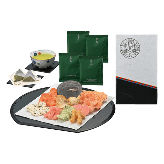 海老海鮮撰菓と煎茶詰合せ　No.10 （返：3割） | 初盆・新盆のお返し 割引き商品