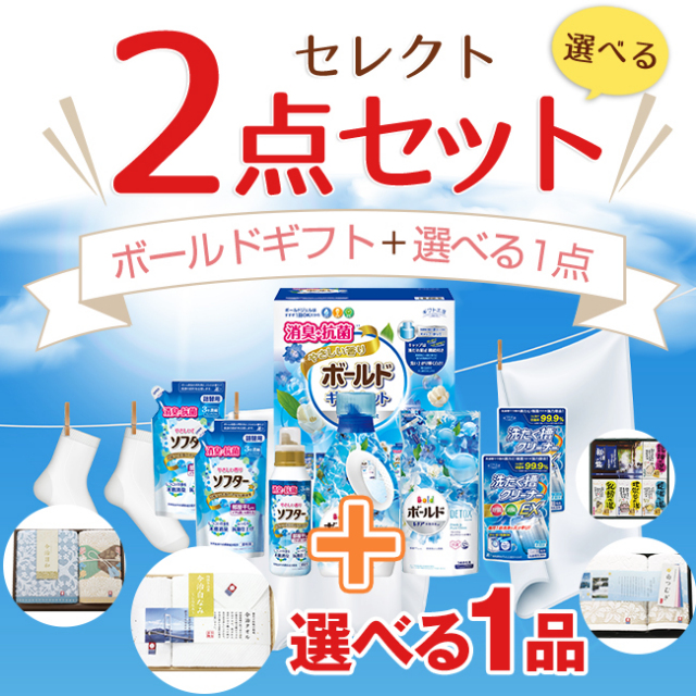 2点目選べる【ボールドギフト】＋ セレクトセット 49SG　※送料無料 （1品?）｜お見舞いお返し人気