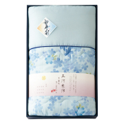 和の色彩　三河木綿　ダブルガーゼ肌布団　No.100 （ブルー）