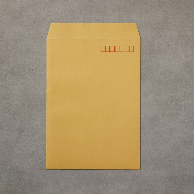 角2封筒 クラフト 85g L貼 郵便枠入り /500枚 (K21851)