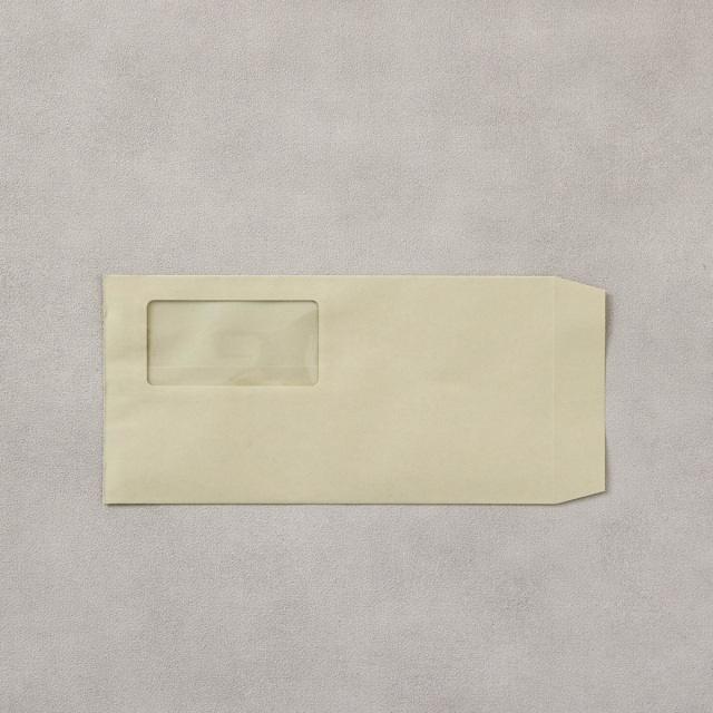 長3封筒 グレー 70g A窓枠なし 1,000枚(3Ａ6120)