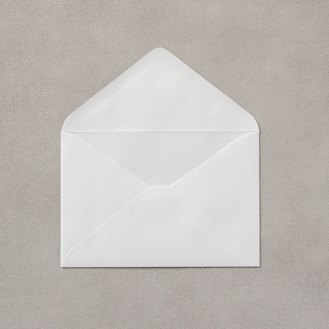 洋1封筒 白菊（枠なし）/500枚(Y10460)