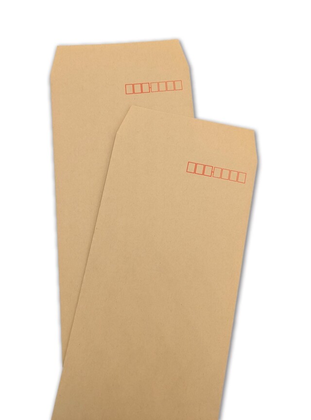 長4封筒/クラフト85g L貼 ◎メーカー直売・国産紙使用の月印紙製品