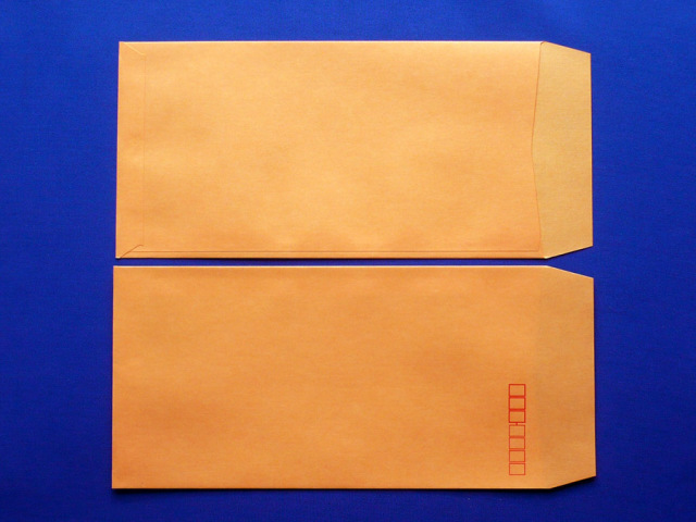 ◎長3封筒 オレンジ85g L貼☆封筒メーカーの月印紙製品です