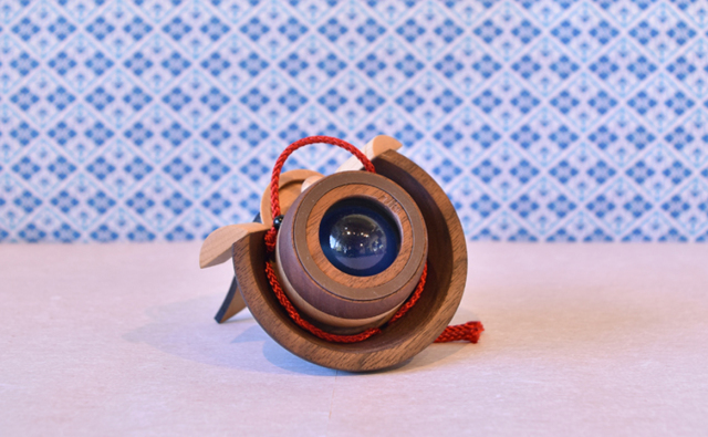 どんぐり兜　装着３