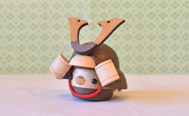 どんぐり兜　装着５