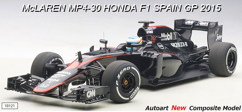 Highly detailed AUTOart Fernando Alonso #14 McLaren F1 2015