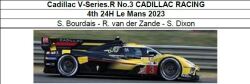 ◎予約品◎1/18　　Cadillac V-Series.R No.3 CADILLAC RACING 4th 24H Le Mans 2023　S. Bourdais - R. van der Zande - S. Dixon