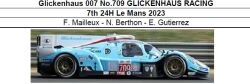 ◎予約品◎1/18　　Glickenhaus 007 No.709 GLICKENHAUS RACING 7th 24H Le Mans 2023　F. Mailleux - N. Berthon - E. Gutierrez