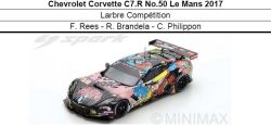 追加受付◎予約品◎1/18　Chevrolet Corvette C7.R No.50 Le Mans 2017  Larbre Competition　F. Rees - R. Brandela - C. Philippon