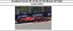 ◎予約品◎　Ferrari SF-24 No.55 4th Monza GP 2024　Carlos Sainz
