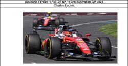 ◎予約品◎　1/64　Scuderia Ferrari HP SF-26 No.16 3rd Australian GP 2026　Charles Leclerc
