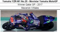 ◎予約品◎　Yamaha YZR-M1 No.25 - Movistar Yamaha MotoGP Winner Qatar GP - 2017　Maverick Vinales