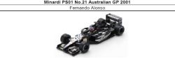 ◆Minardi PS01 No.21 Australian GP 2001 F.アロンソ