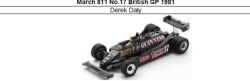 ◎予約品◎　March 811 No.17 British GP 1981　Derek Daly