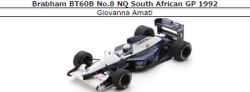 ◆Brabham BT60B No.8 NQ South African GP 1992　Giovanna Amati