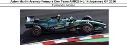 ◎予約品◎　1/43　Aston Martin Aramco Formula One Team AMR26 No.14 Japanese GP 2026　Fernando Alonso