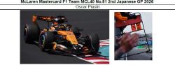 ◎予約品◎　1/43　McLaren Mastercard F1 Team MCL40 No.81 2nd Japanese GP 2026　Oscar Piastri