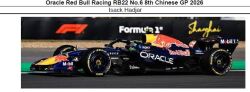 ◎予約品◎　1/43　Oracle Red Bull Racing RB22 No.6 8th Chinese GP 2026　Isack Hadjar