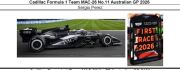 ◎予約品◎　1/43　Cadillac Formula 1 Team MAC-26 No.11 Australian GP 2026　Sergio Perez