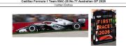 ◎予約品◎　1/43　Cadillac Formula 1 Team MAC-26 No.77 Australian GP 2026Valtteri Bottas