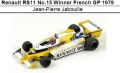 ◎予約品◎　1/18Renault RS11 No.15 Winner French GP 1979　Jean-Pierre Jabouille