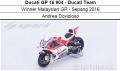 ◎予約品◎　1/12 Ducati GP 16 #04 - Ducati Team Winner Malaysian GP - Sepang 2016　Andrea Dovizioso