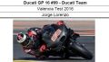 ◎予約品◎　1/12 Ducati GP 16 #99 - Ducati Team Valencia Test 2016  Jorge Lorenzo