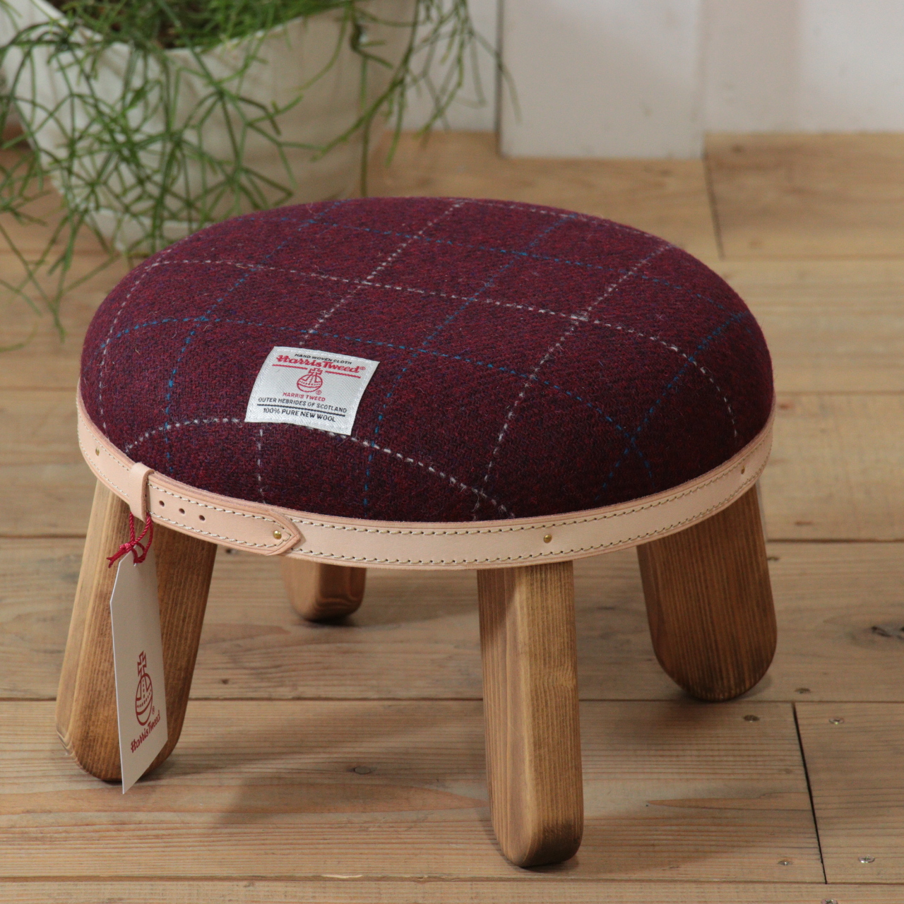 まぁるいキッズスツール【ボルドー】