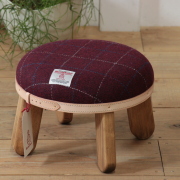 まぁるいキッズスツール【ボルドー】