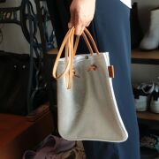 選べるベルト長さ シンプルショルダーバッグ シルバーレザー×ヌメ革 カバン バッグ 銀 シルバー おしゃれ