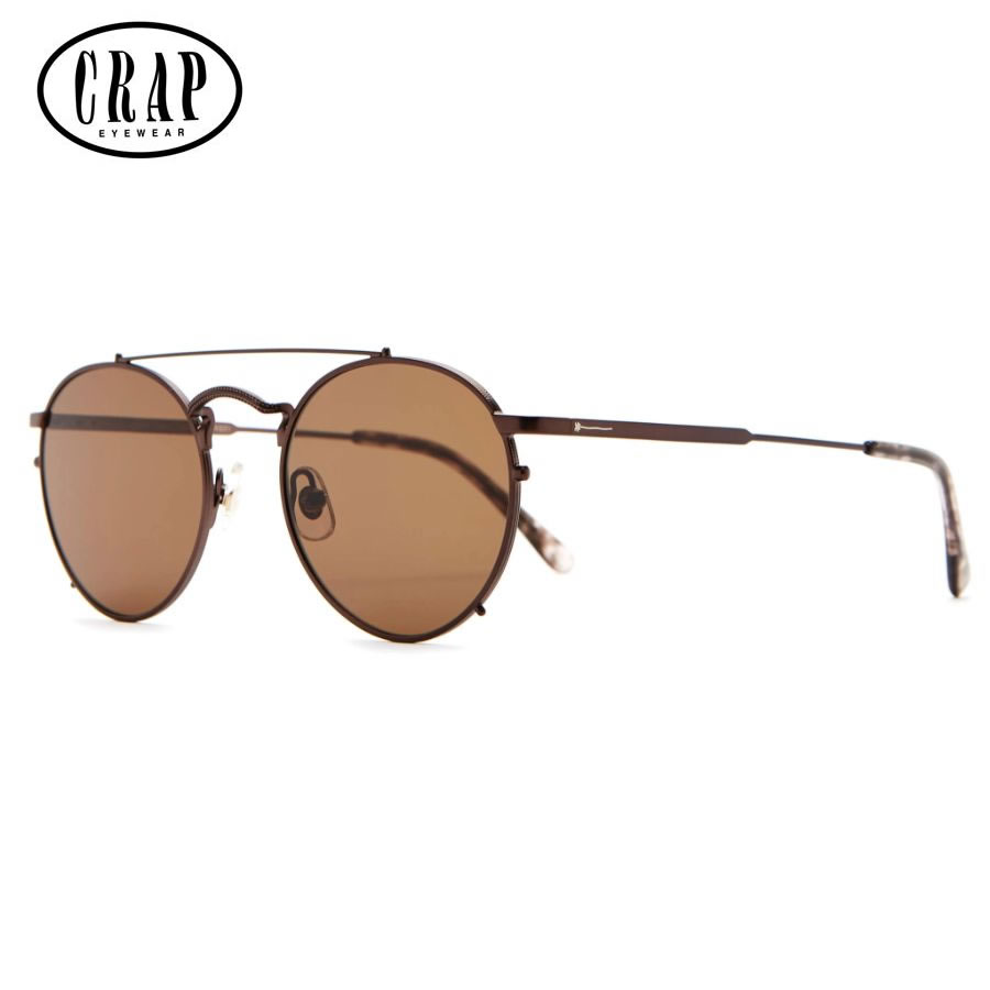 CRAP(クラップ) サングラス  EYEWEAR / THE TUFF SAFARI / Espresso & Espresso Tortoise - Amber / TUFFS620AA