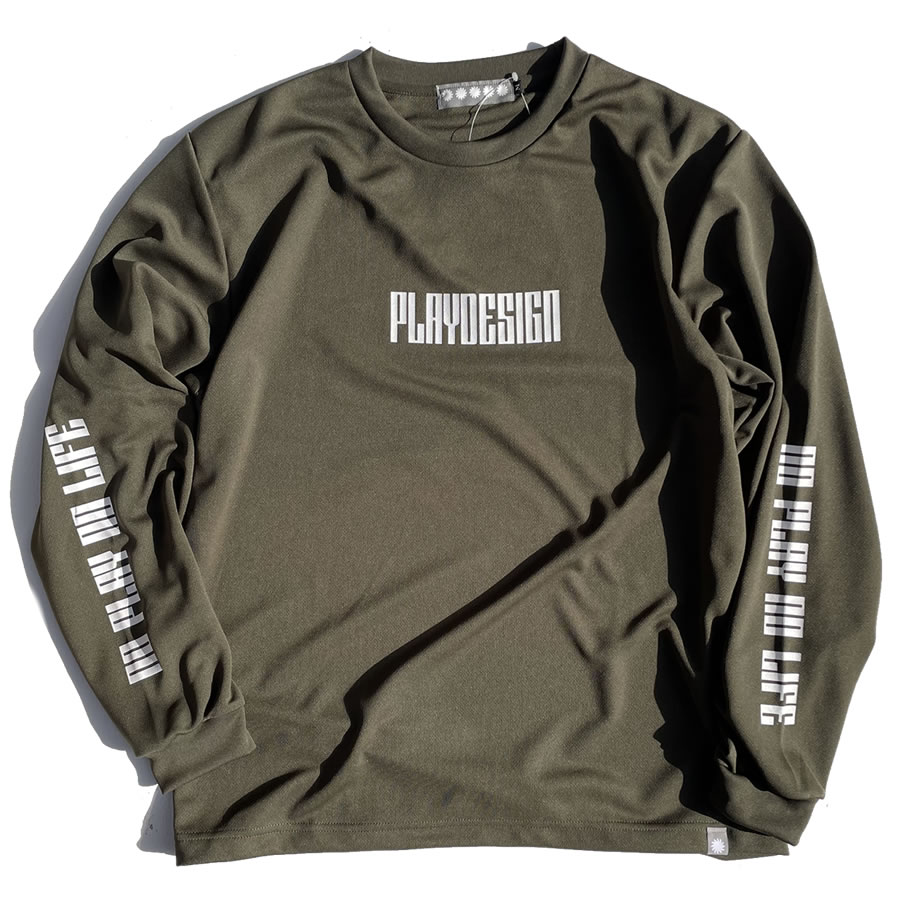 PLAYDESIGN,プレイデザイン,P01,プレイ,PLAY,長袖,Tシャツ,ロンT,新作,ドライ
