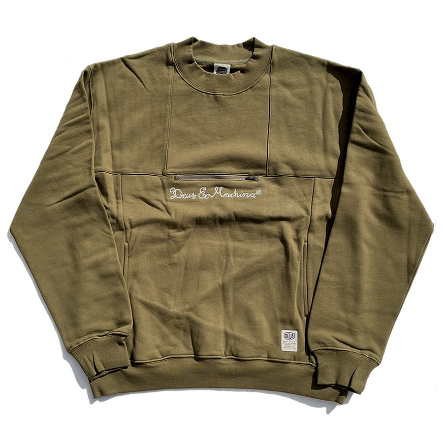 DEUSEXMACHINA,デウスエクスマキナ,スウェットモックネック,トレーナー,裏起毛