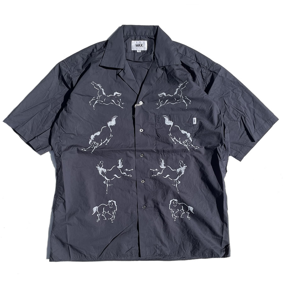 WAX,THM,ワックス,オープンシャツ,1978,馬