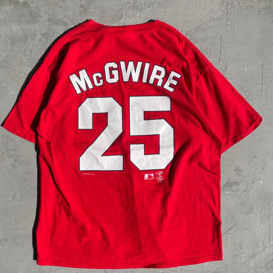 古着,USED,MLB,メジャーリーグ,マーク・マグワイア,セントルイスカージナルス,LEESPORTS,NUTMEG,ナツメグ,Tシャツ