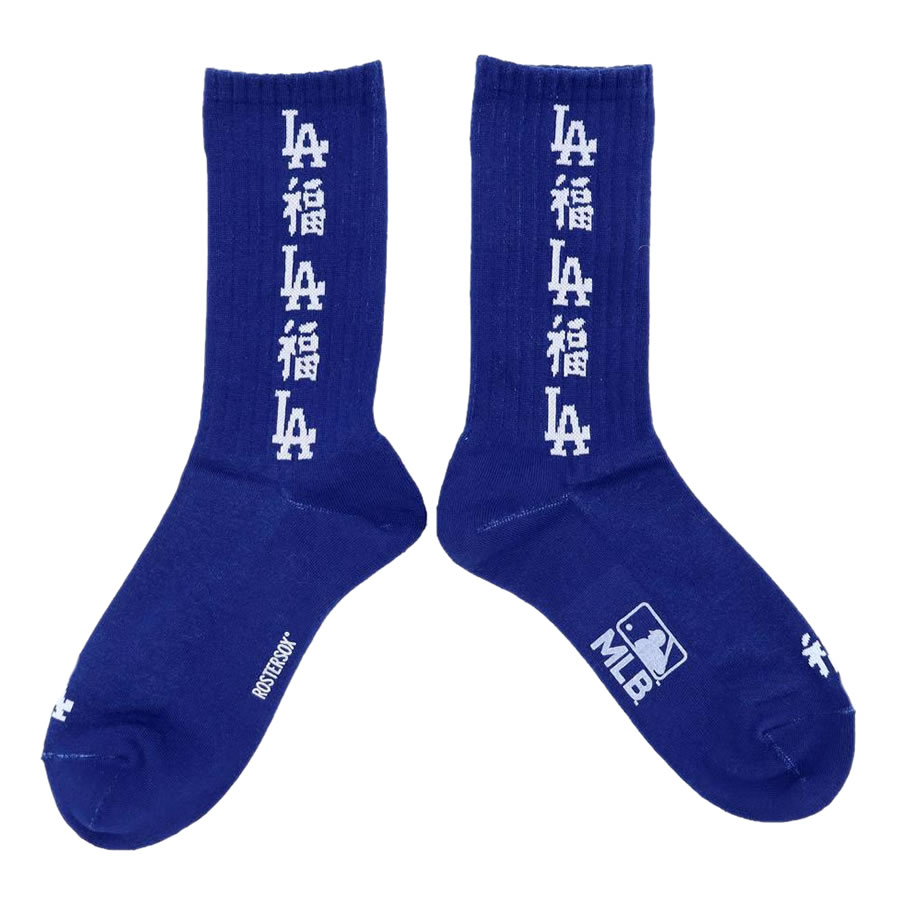 ROSTERSOX,ロスターソックス,靴下,ソックス,クルーソックス,MLB,メジャーリーグ,LA,ドジャース