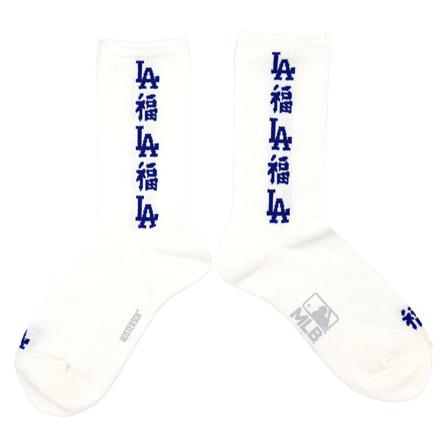 ROSTERSOX,ロスターソックス,靴下,ソックス,クルーソックス,MLB,メジャーリーグ,LA,ドジャース