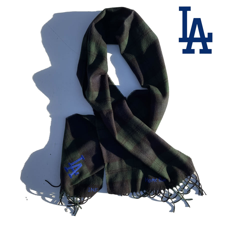 INFIELDERDESIGN,マフラー,MLB,メジャーリーグ,日本製,LADODGERS,ロサンゼルスドジャース