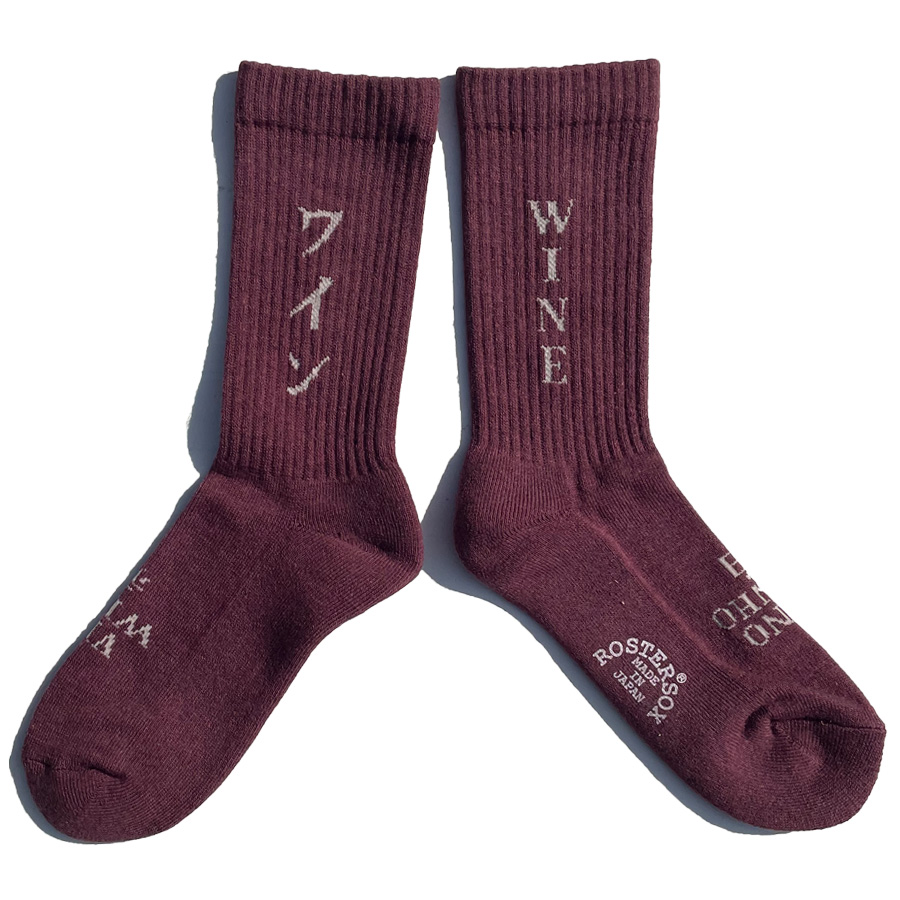 ROSTERSOX,ロスターソックス,靴下,ソックス,クルーソックス,WINESOCKS