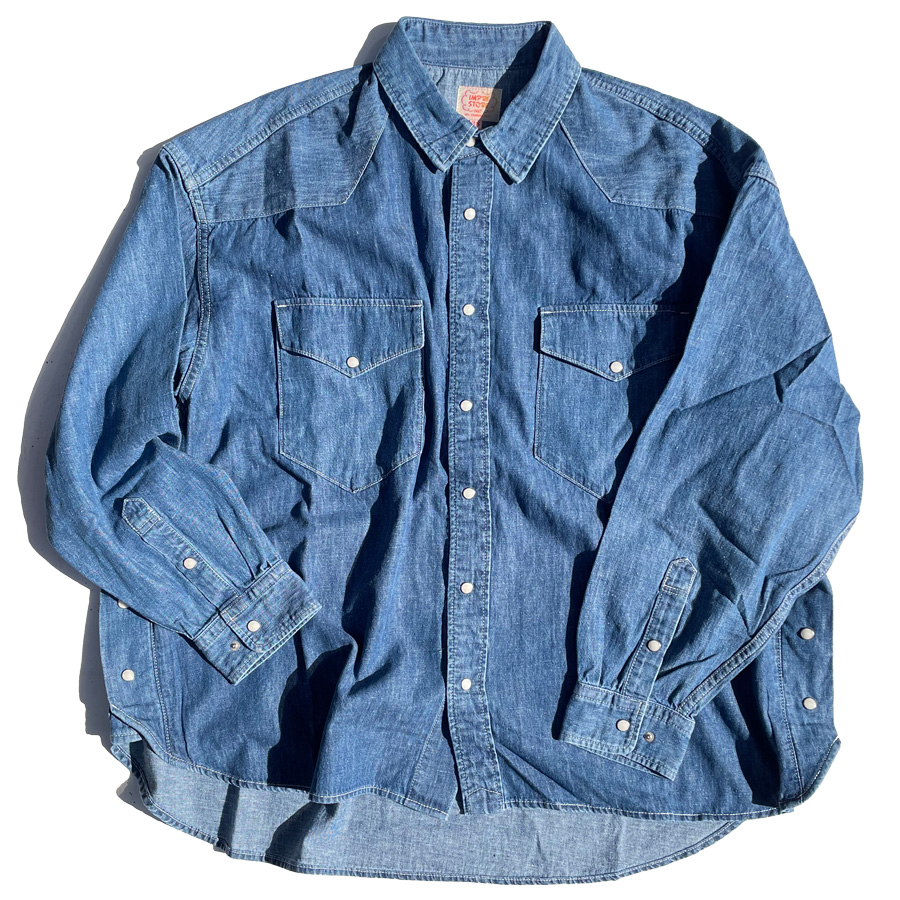 IMPRESTORE,インプレストア,ウエスタンシャツ,バスケットジャージ風,デニム,DENIM