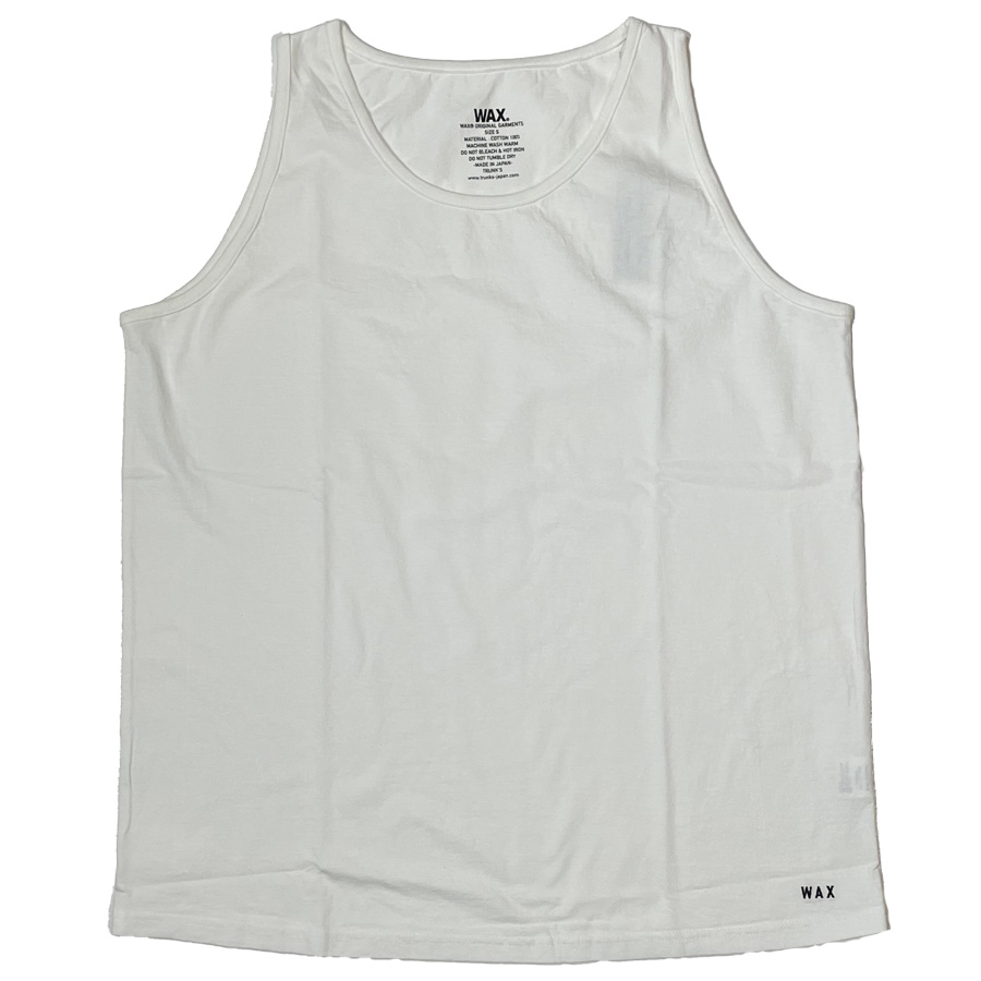 WAX,ワックス,タンクトップ,メンズ,アメカジ,新作,正規取り扱い,通販,店舗,大阪,亀,THM