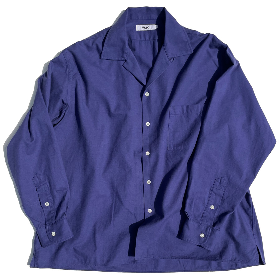WAX,THM,ワックス,オープンカラーシャツ,ウールシャツ,日本製
