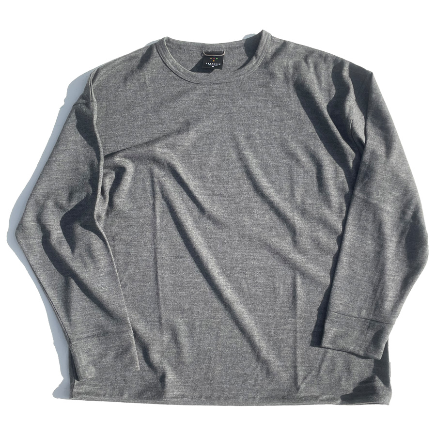AXESQUIN,アクシーズクイン,長袖Tシャツ,ロンT,メリノウール,ベーシック