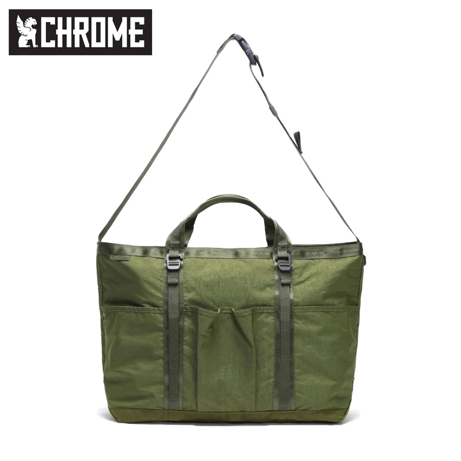 CHROME,クローム,クロム,トートバッグ,大型,モスカラー,カーキ,28L