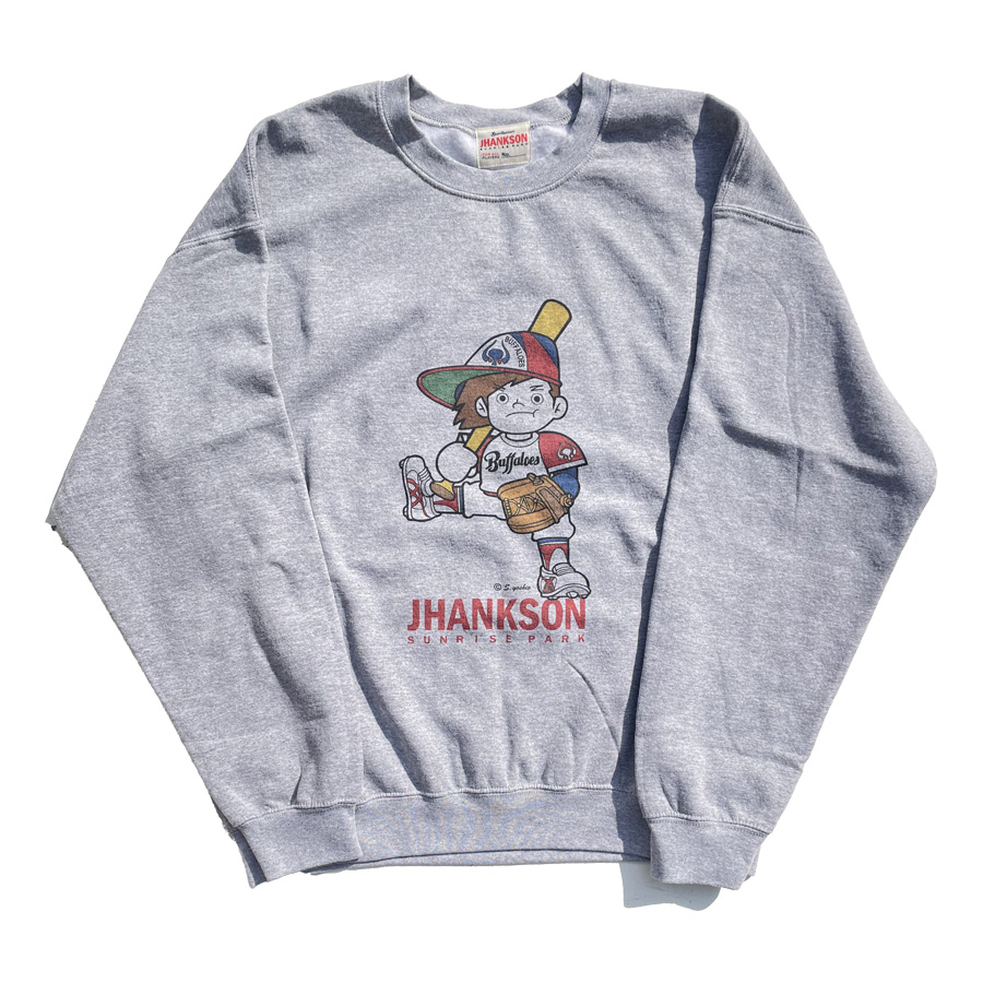JHANKSON,ジャンクソン,スウェットクルーネック,トレーナー,BUFFAKUN,バッファ君,近鉄バファローズ