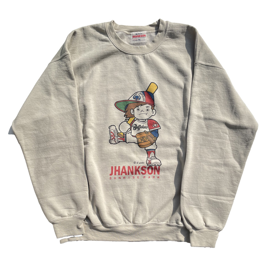 JHANKSON,ジャンクソン,スウェットクルーネック,トレーナー,BUFFAKUN,バッファ君,近鉄バファローズ