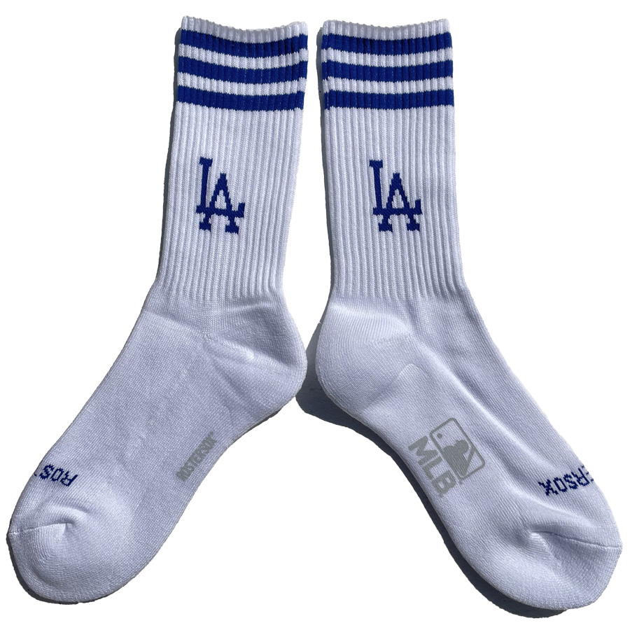 ROSTERSOX,ロスターソックス,靴下,ソックス,クルーソックス,MLB,メジャーリーグ,LA,ドジャース