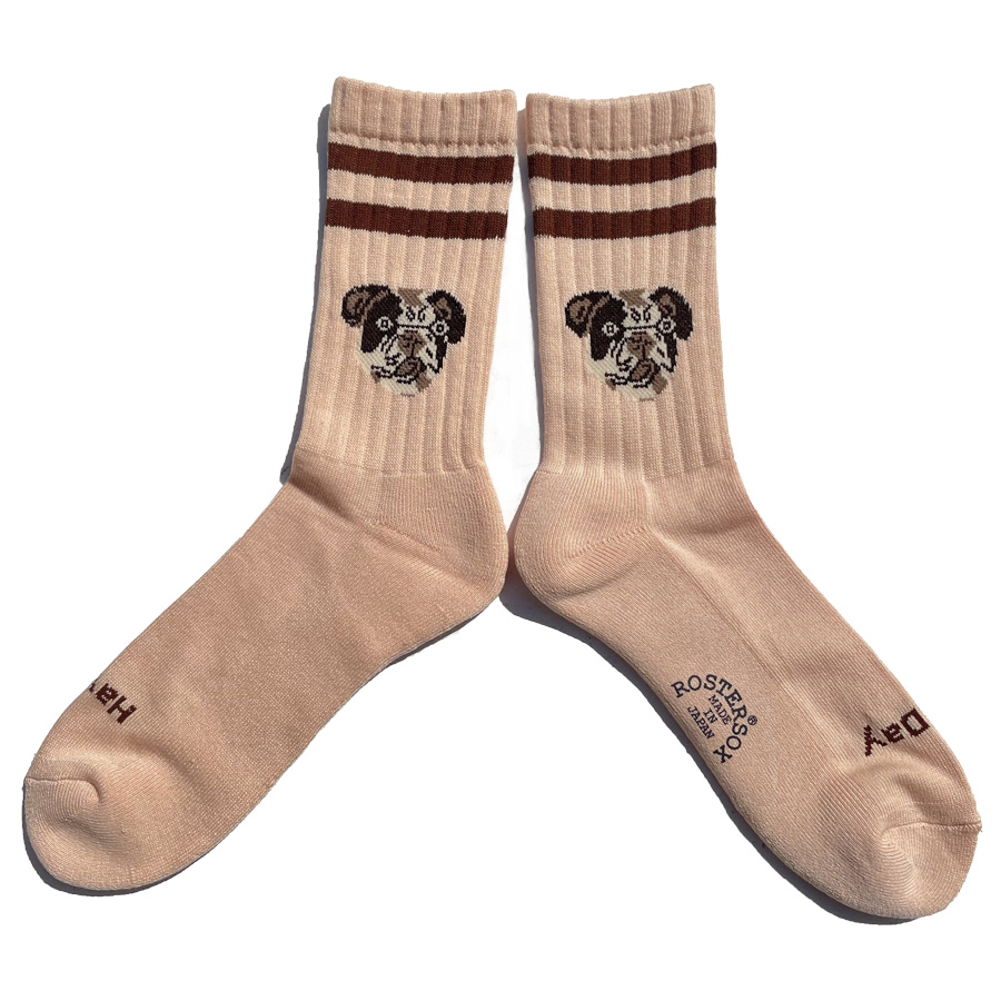 ROSTERSOX,ロスターソックス,靴下,ソックス,クルーソックス,DOG,犬