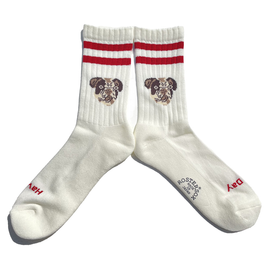 ROSTERSOX,ロスターソックス,靴下,ソックス,クルーソックス,DOG,犬
